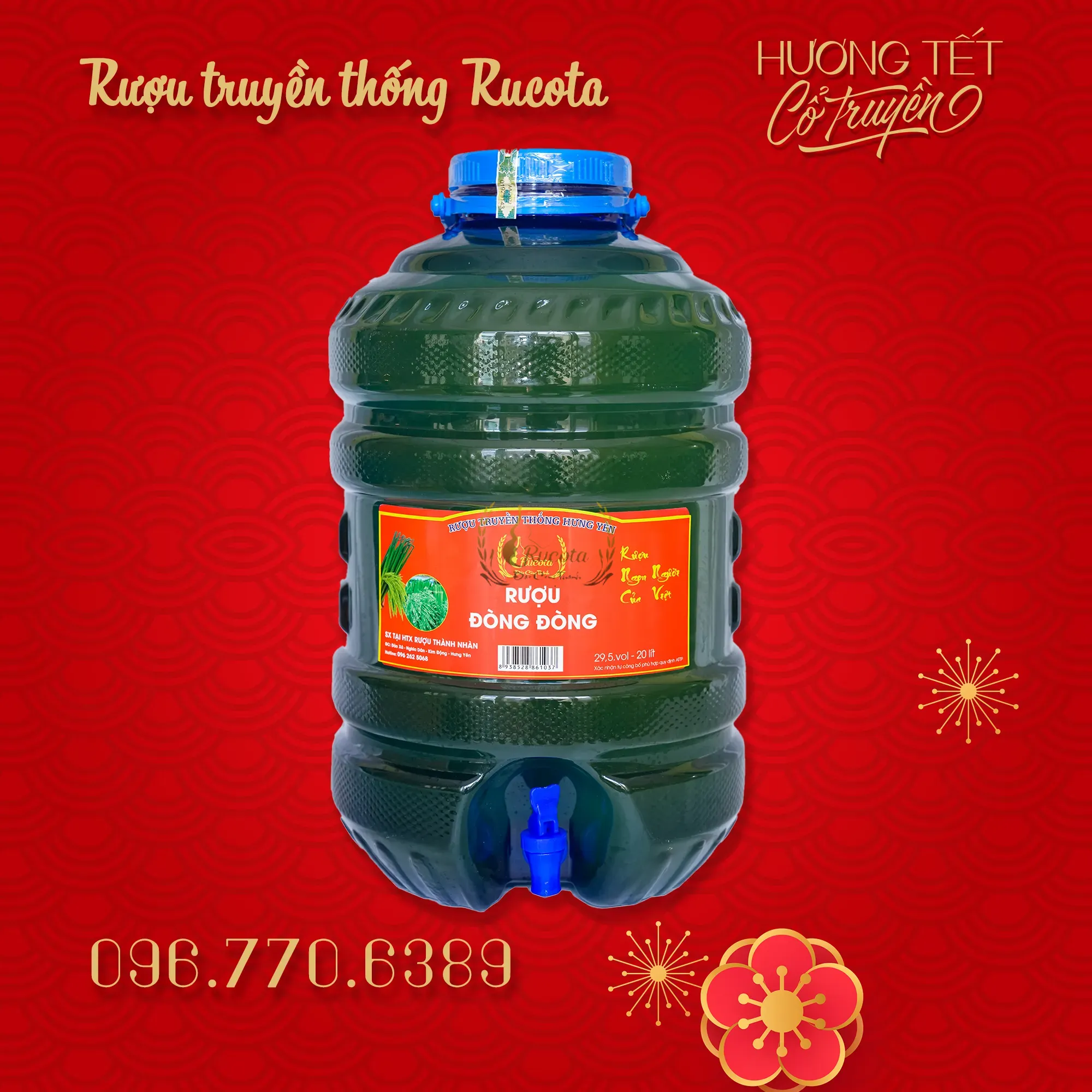 Rượu Ngâm Truyền Thống Rucota – Bình Lớn Cho Tết Thêm Vui