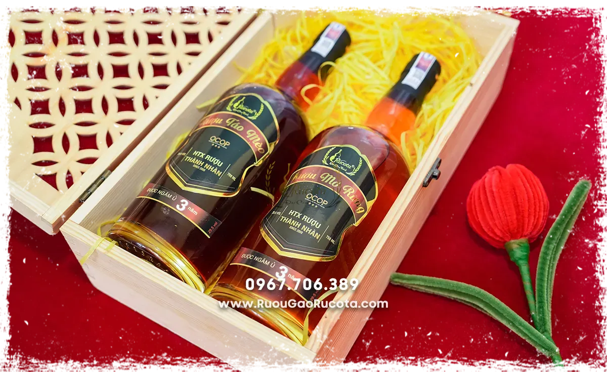 Set rượu táo mèo – mơ rừng cho Tết thêm tưng bừng