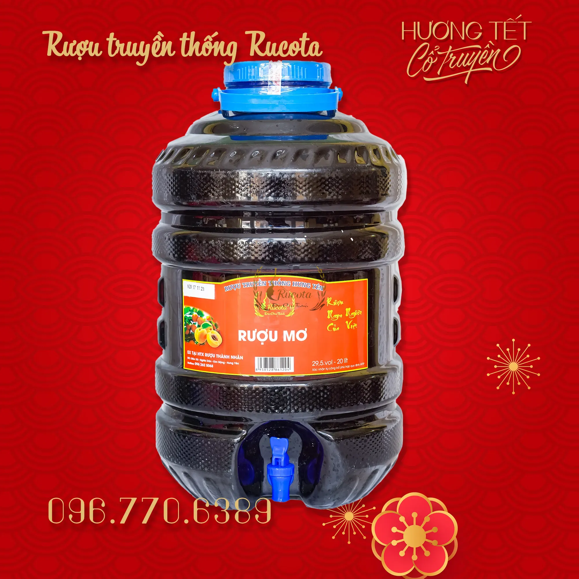 Rượu Ngâm Truyền Thống Rucota – Bình Lớn Cho Tết Thêm Vui